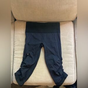 Lululemon Athletica Black Capris with High-Rise Waistband